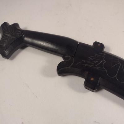 Filipino Tribal Cutlery Bolo Wood Carved Handle and Sheath Choice A