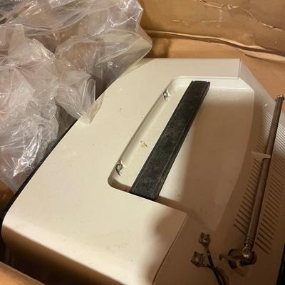 Vintage RCA White TV B&W