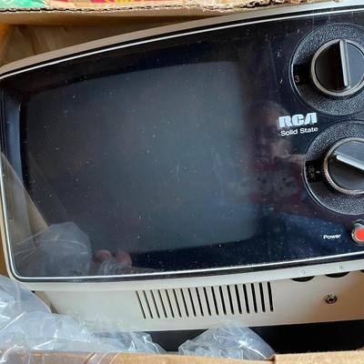 Vintage RCA White TV B&W