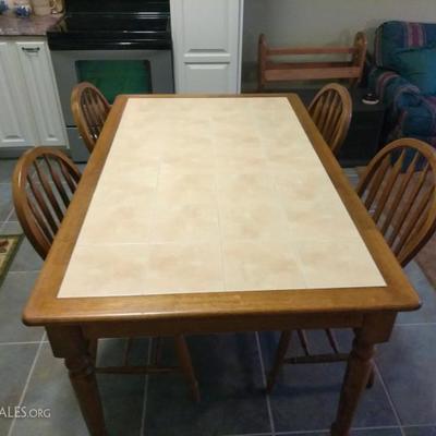 Dining table set, 5pc.