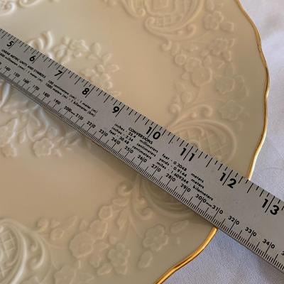 Lenox wedding promise plate 12.5" diameter, decorated with wedding bells