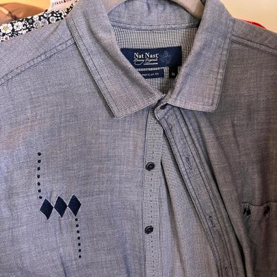 Lot of 12 Designer Mens Shirts XL