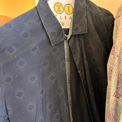 Lot of 12 Designer Mens Shirts XL