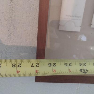 Framed Vintage Ecusta Paper Product Advertising Display Under Glass