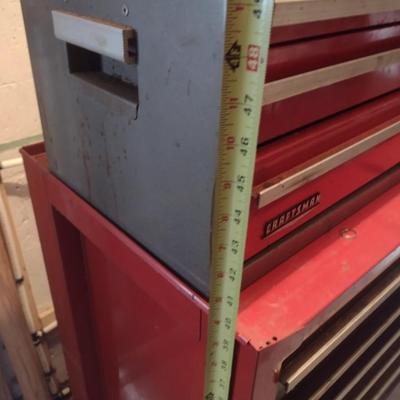 Craftsman Double Stack Tool Chest with Key with Tool Contents (See all Pictures)
