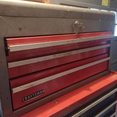 Craftsman Double Stack Tool Chest with Key with Tool Contents (See all Pictures)