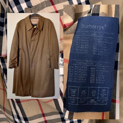 Menâ€™s Burberry Made For Harrods Trench Coat Sz. XL