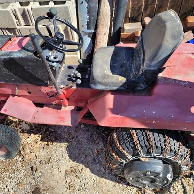 Gravely tractor complete with snowplow