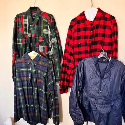 Lot Mens Tops XL-XXL - Polo, Lacoste, Sakâ€™s 5th Ave