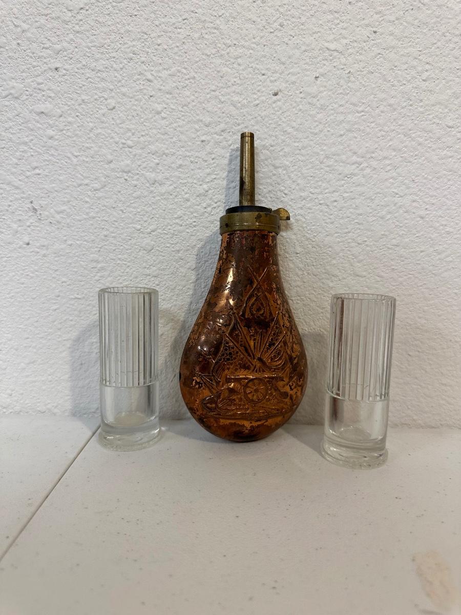 Copper Black Powder Flask