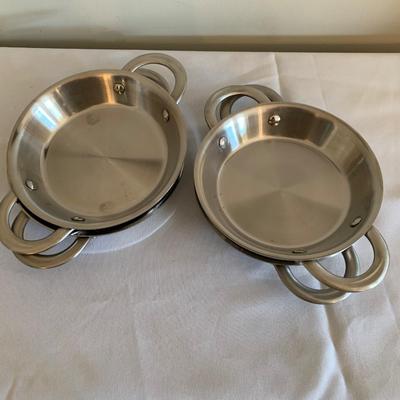 4 Calphalon au gratin individual serving pans with Handles