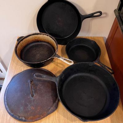 Lot of Cast Iron Pans