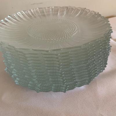 14 Sunflower glass plates 8" diameters