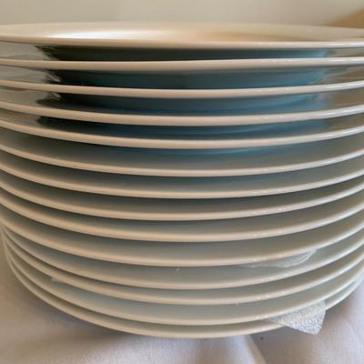 14 Everyday White Dinner Plates 11" diameter