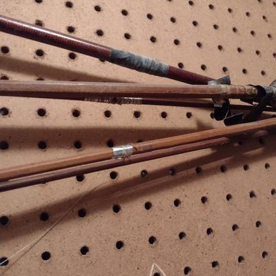 Entire Contents of Sports Theme Room Golf Clubs, Golf Bags, Vintage Fishing Poles and Reels and More