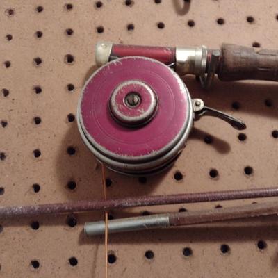 Entire Contents of Sports Theme Room Golf Clubs, Golf Bags, Vintage Fishing Poles and Reels and More