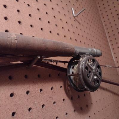 Entire Contents of Sports Theme Room Golf Clubs, Golf Bags, Vintage Fishing Poles and Reels and More