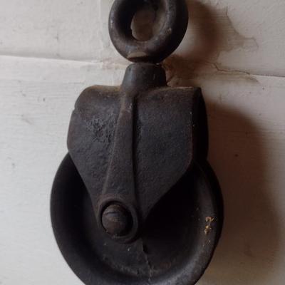 Set of Three Metal Pulleys