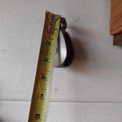 Set of Three Metal Pulleys