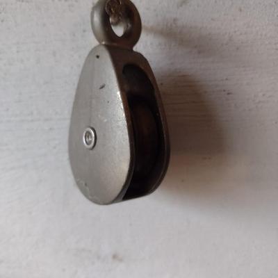 Set of Three Metal Pulleys