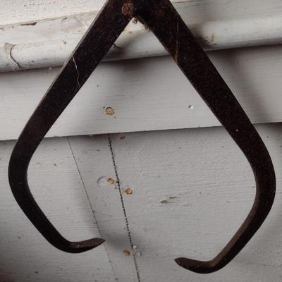 Large Vintage Metal Ice Tongs