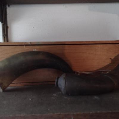 Pair of Vintage Powder Horns