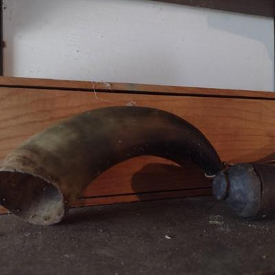 Pair of Vintage Powder Horns