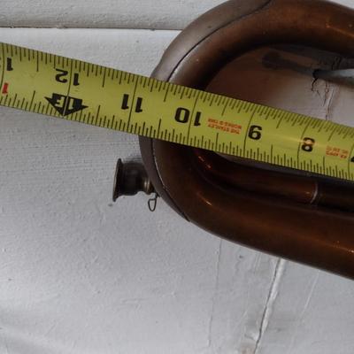 Vintage Copper and Brass Bugle Horn