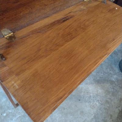 Vintage Oak Secretary Writing Desk