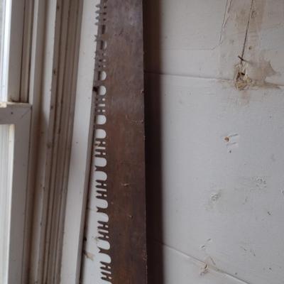 Vintage Two Person Crosscut Saw