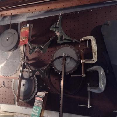 Entire Contents of Tools and Accessories on Wall and Bench (Excludes Bench Vise)