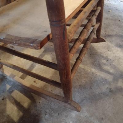 Antique Victorian Acorn Porch Rocker