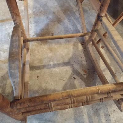 Antique Victorian Acorn Porch Rocker