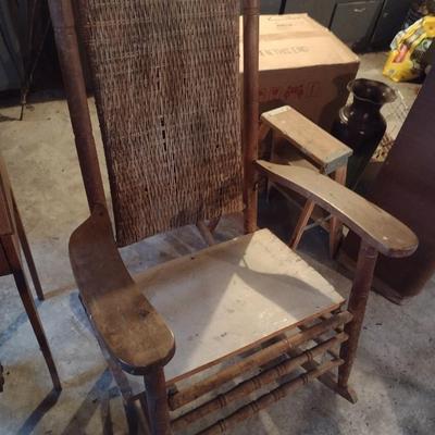 Antique Victorian Acorn Porch Rocker