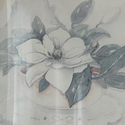 Framed Magnolia Print in Gorgeous Frame