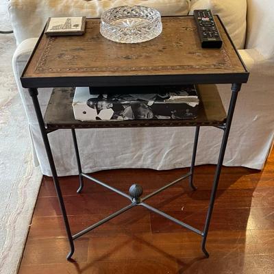 Cute Metal and Wood Accent Table