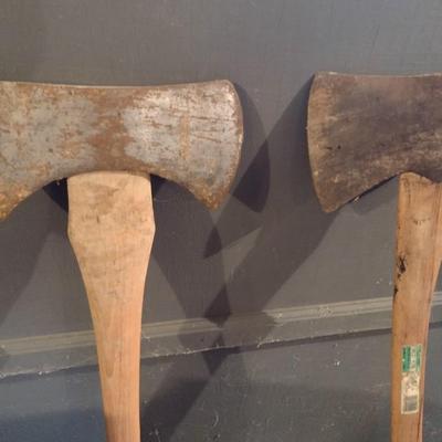 Pair of Wood Axes