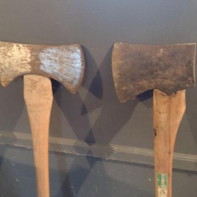 Pair of Wood Axes