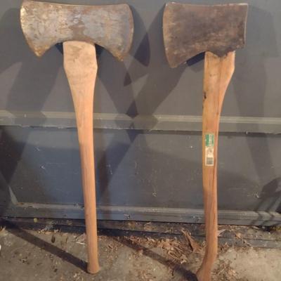Pair of Wood Axes