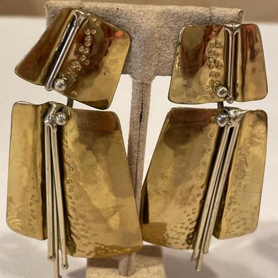 Large clip on earrings