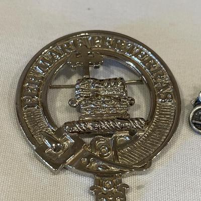 Royal Marines pin and motorcycle pin