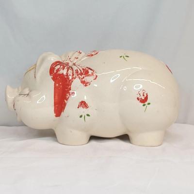 Large Vintage Ceramic Piggy Bank