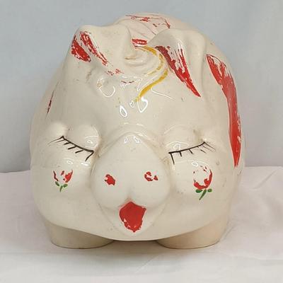 Large Vintage Ceramic Piggy Bank