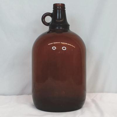 Vintage One Gallon Amber Glass Jug