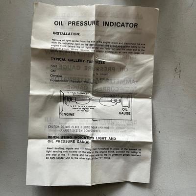 Oil Pressure Indicator