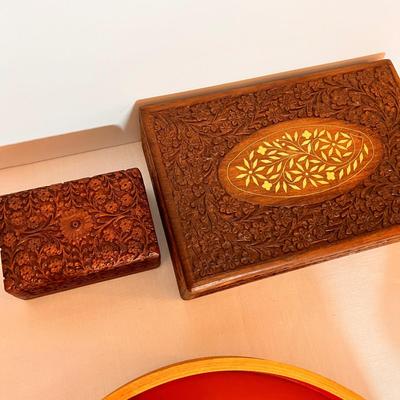 Vintage Wood Decorative Lot