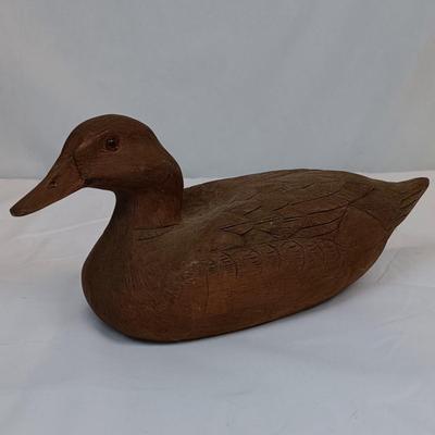 Lot of 2 Hand Crafted Wooden Duck Decoys