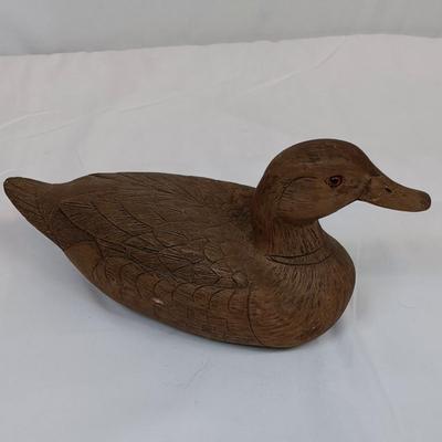 Lot of 2 Hand Crafted Wooden Duck Decoys