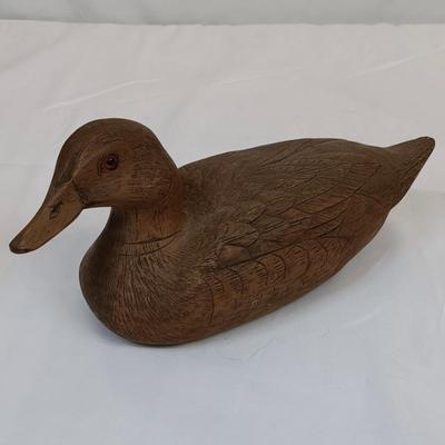 Lot of 2 Hand Crafted Wooden Duck Decoys