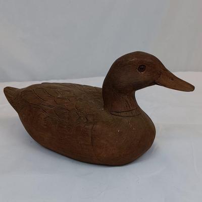 Lot of 2 Hand Crafted Wooden Duck Decoys